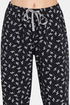 Rosaline Bloom Fest Knit Cotton Pyjama Set - Black Beauty — thumbnail 6